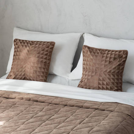 Покрывало стеганое ДАЛАСС (арт. BL02-313-01) - коричневое