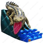 Надувная горка "Крокодил" 12*6*8 м