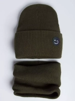 Шапка и снуд для мальчика на осень