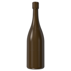 1095 | Форма для шоколадных изделий "Бутылочка шампанского" (275*175 мм)