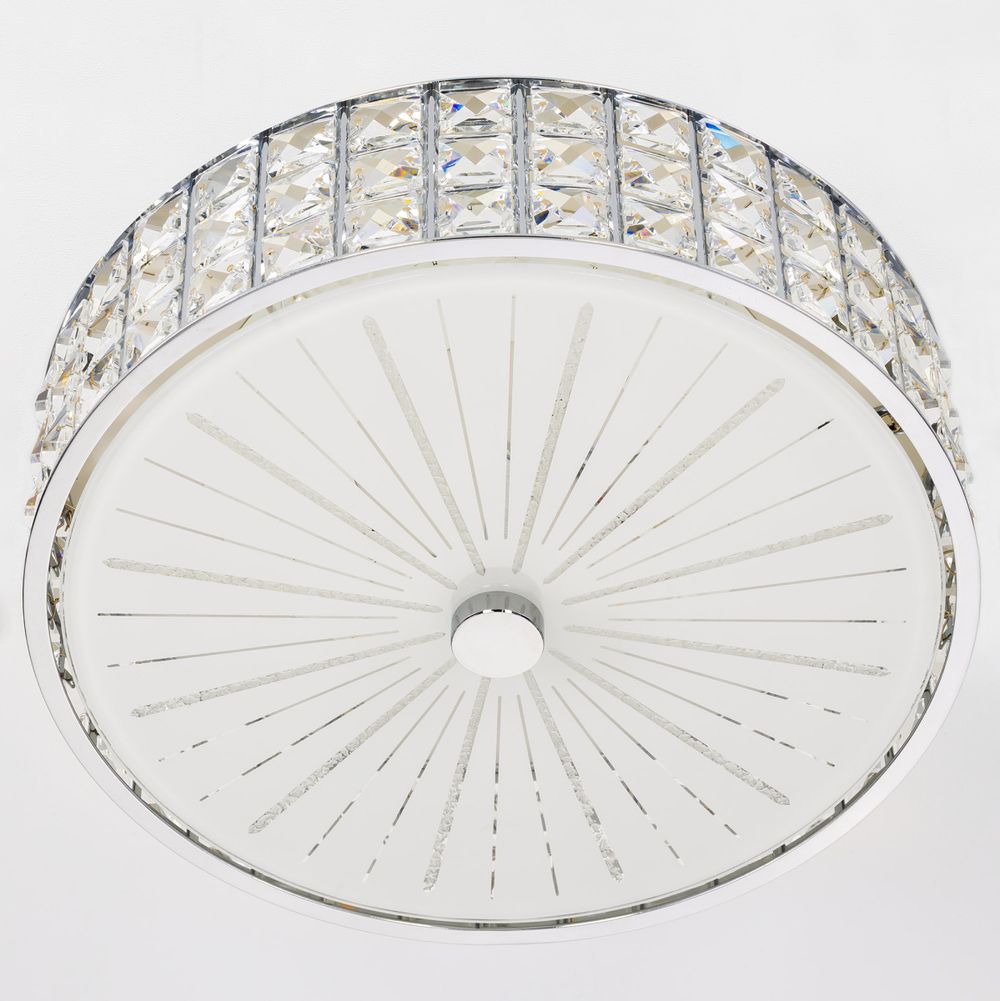 Citilux Портал CL32413G1 LED RGB Люстра хрустальная с пультом Хром