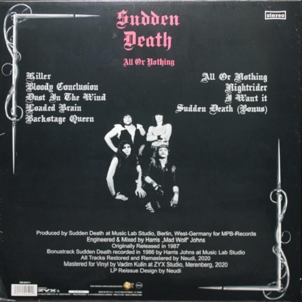 Sudden Death / All Or Nothing (LP)