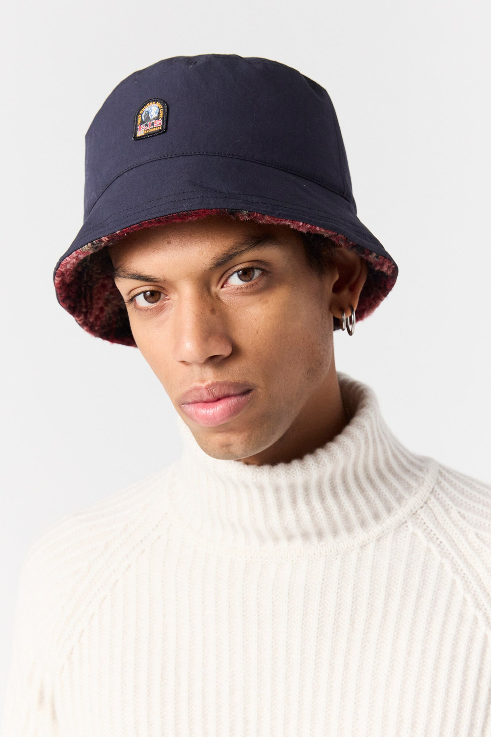 Панама Parajumpers REVERSIBLE BUCKET HAT 541 черный двусторонняя
