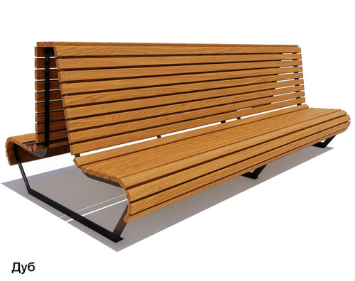 Скамейка уличная Геленджик, Лиственница