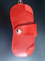 Футляр для очков из натуральной кожи коасный