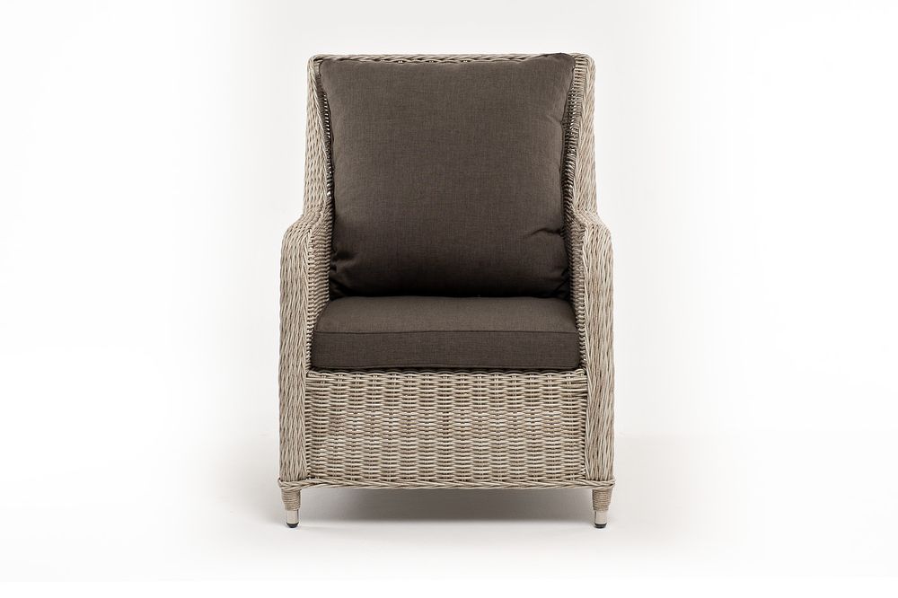 "Гляссе" кресло плетеное из искусственного ротанга, цвет бежевый