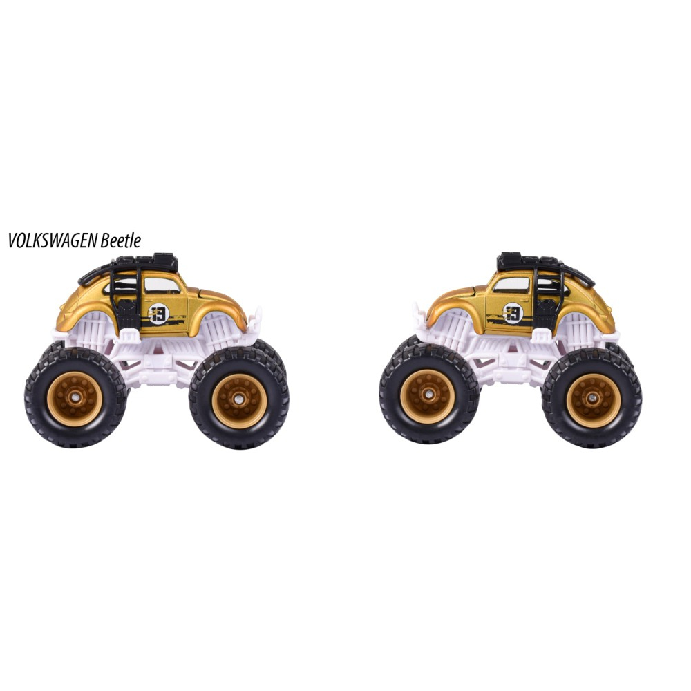 Машинка Majorette Volkswagen Beetle Gold Rockerz 2054033 03 монстр-трак 2054033 — фото 4