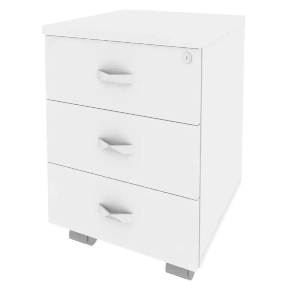 Тумба ONIX . мобильная O.ТМ-3 белый бриллиант