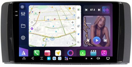 Магнитола для Mercedes-Benz R (W251) 2005-2015 - FarCar XXL215M монитор 9.5" 2K QLED на Android 13, TS20, 8+256Гб, CarPlay, 4G SIM-слот