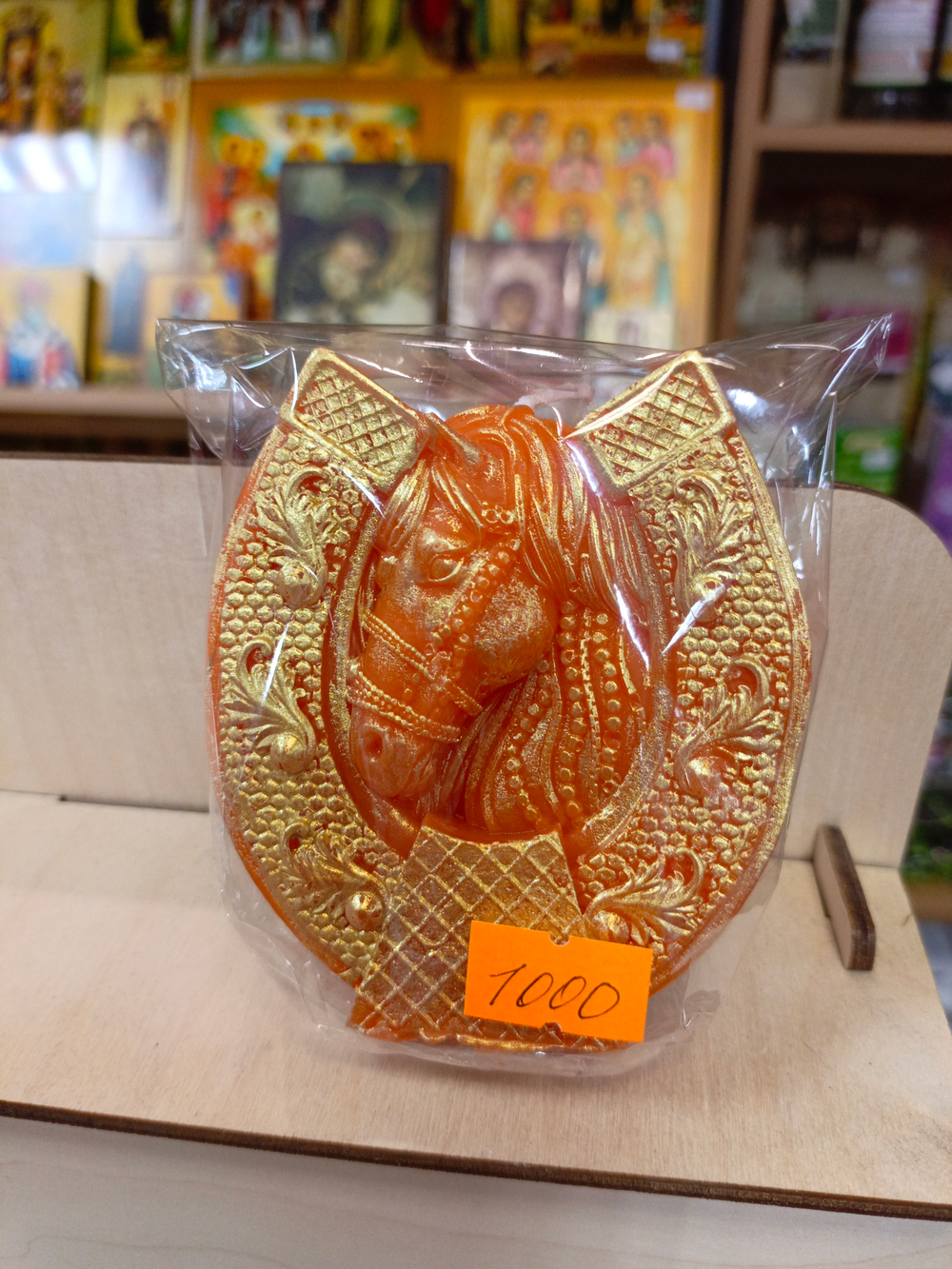 Свеча " Подкова лошадь"