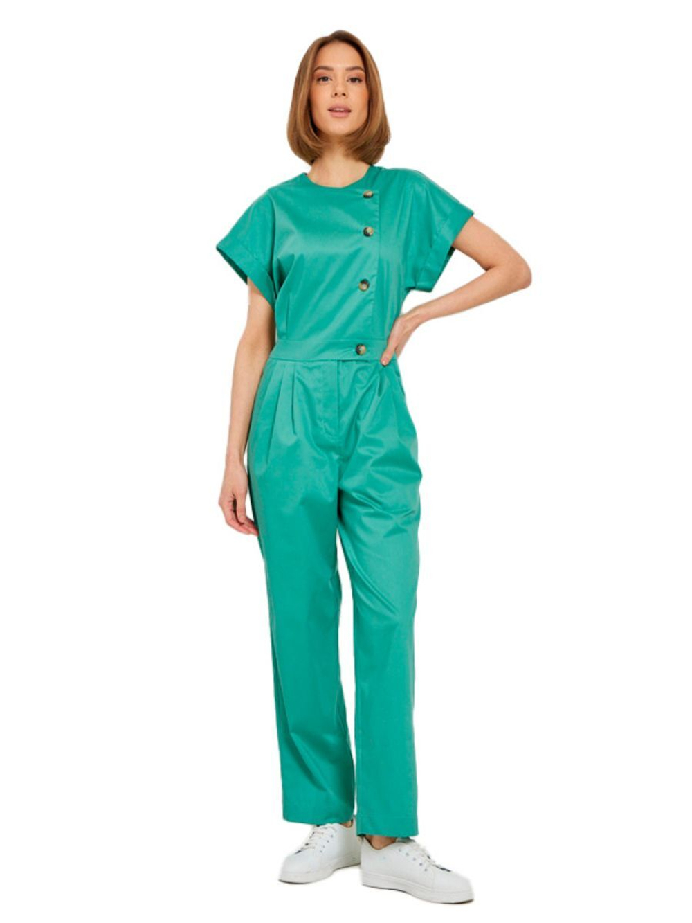 Комбинезон медицинский женский Dr. Nice DRN277 Beauty, черный, 46-48