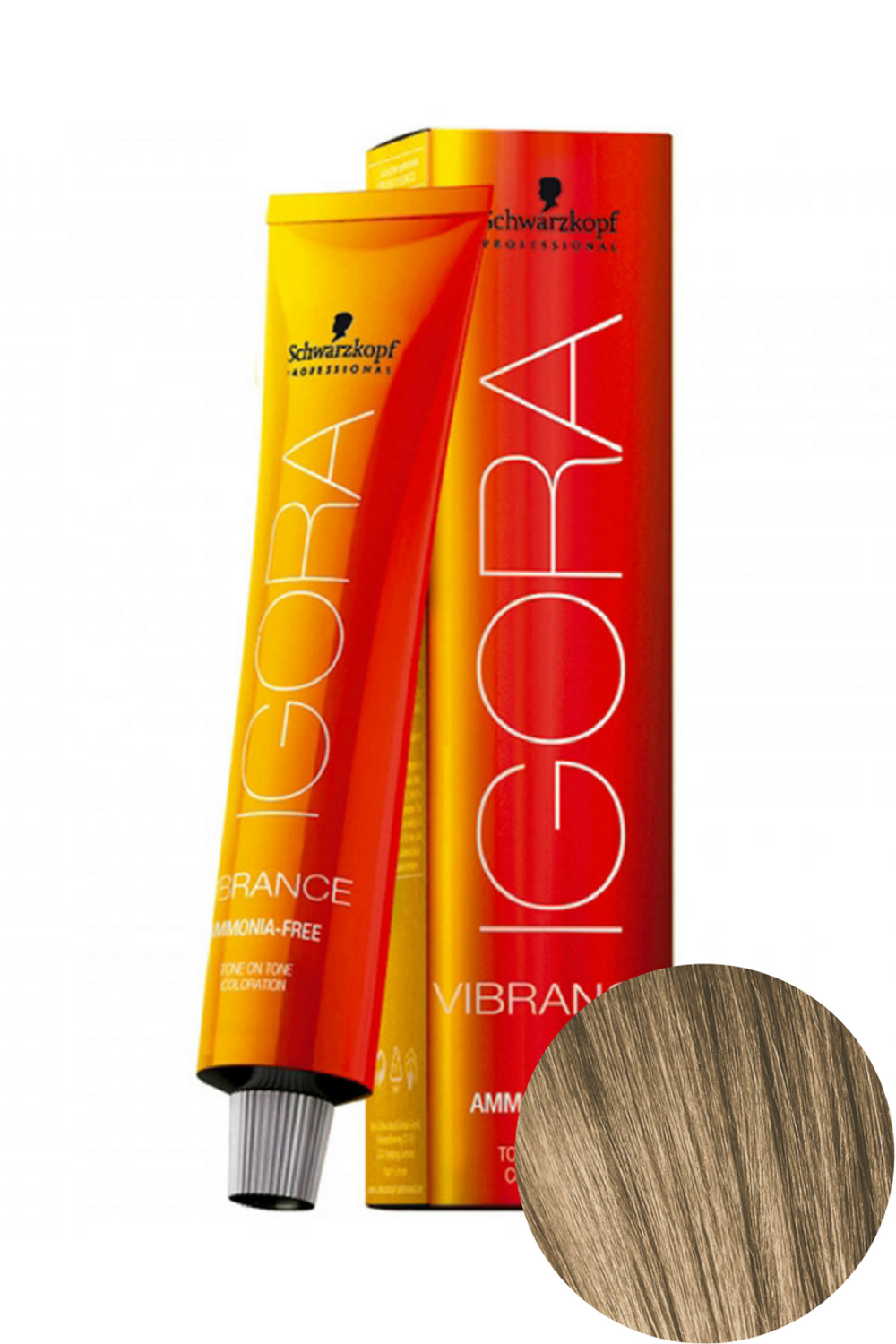 Крем - краска без аммиака Igora Vibrance 8-0 Светлый русый натуральный Schwarzkopf Professional, 60 мл