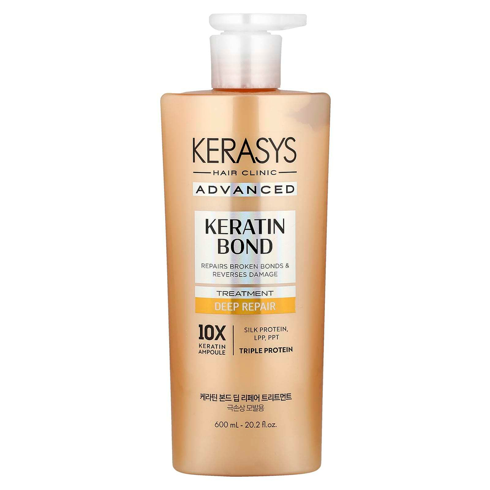 Kerasys, Advanced, Keratin Bond Treatment, глубокое восстановление, 600 мл (20,2 жидк. Унции)