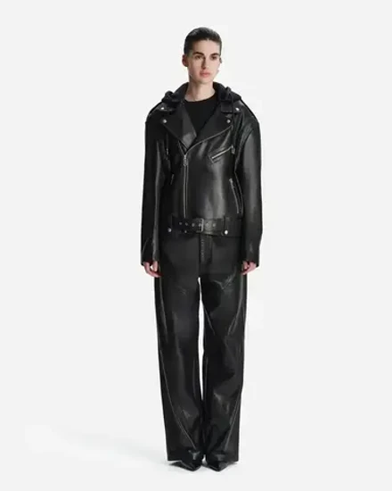 Куртка Biker из кожи наппа