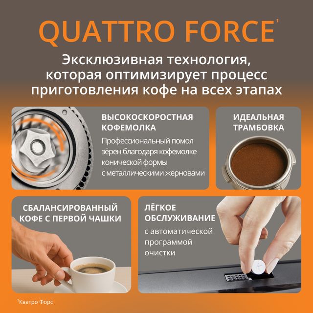 Автоматическая кофемашина KRUPS Intuition Experience + EA877D10