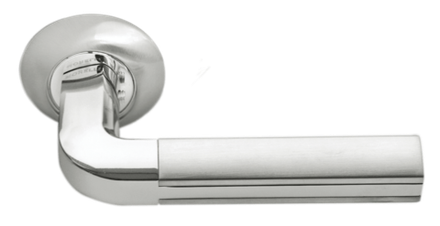 Дверные ручки Morelli "МОЗАИКА" MH-11 SN/CP Цвет - Белый никель/полированный хром