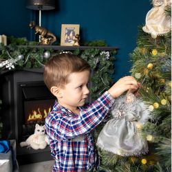 Елочное украшение Ангел Мерри Золото