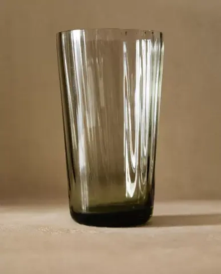 ZARA HOME СТЕКЛЯННЫЙ СТАКАН ДЛЯ ПРОХЛАДИТЕЛЬНЫХ НАПИТКОВ, ЗЕЛЕНЫЙ