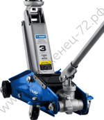 ЗУБР Т-70, 3 т, 130 - 410 мм, подкатной домкрат с поворотной ручкой, Профессионал (43052-3)