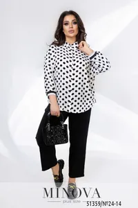 Блуза 24-13-Молочный Minova