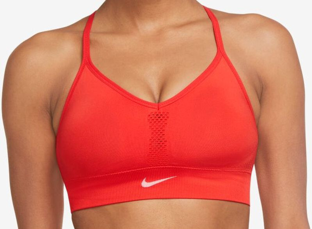 Stanik Nike Indy Seamless Bra - chile red/white - купить по выгодной цене |  Теннисный магазин tennis-store.ru