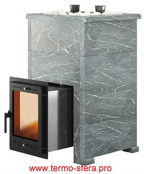 Печь для бани Эверест "Steam Master 38 INOX" Талькохлорит, S-40