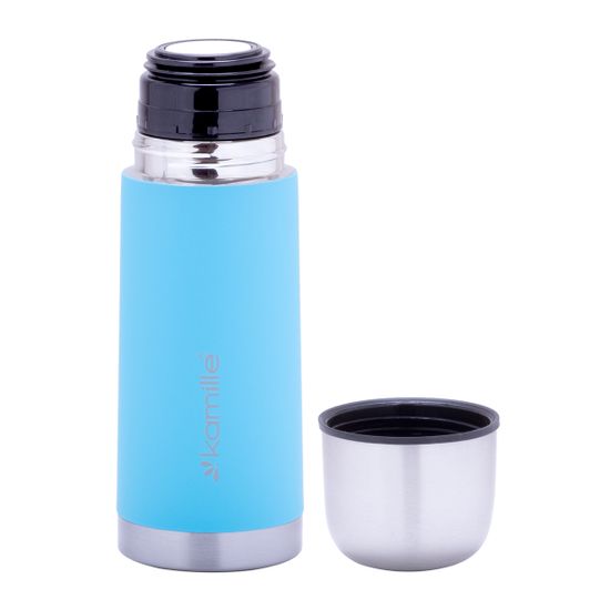 Термос 350 мл. из нержавеющей стали Kamille KM-2001 с прорезиненным покрытием