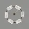 6571/6 NEOCLASSI LN26 193 медный/белый/металл/стекло Люстра E14 6*60W 220V FIORO