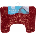 Коврик для туалета 40*50"Прометей» бордовый