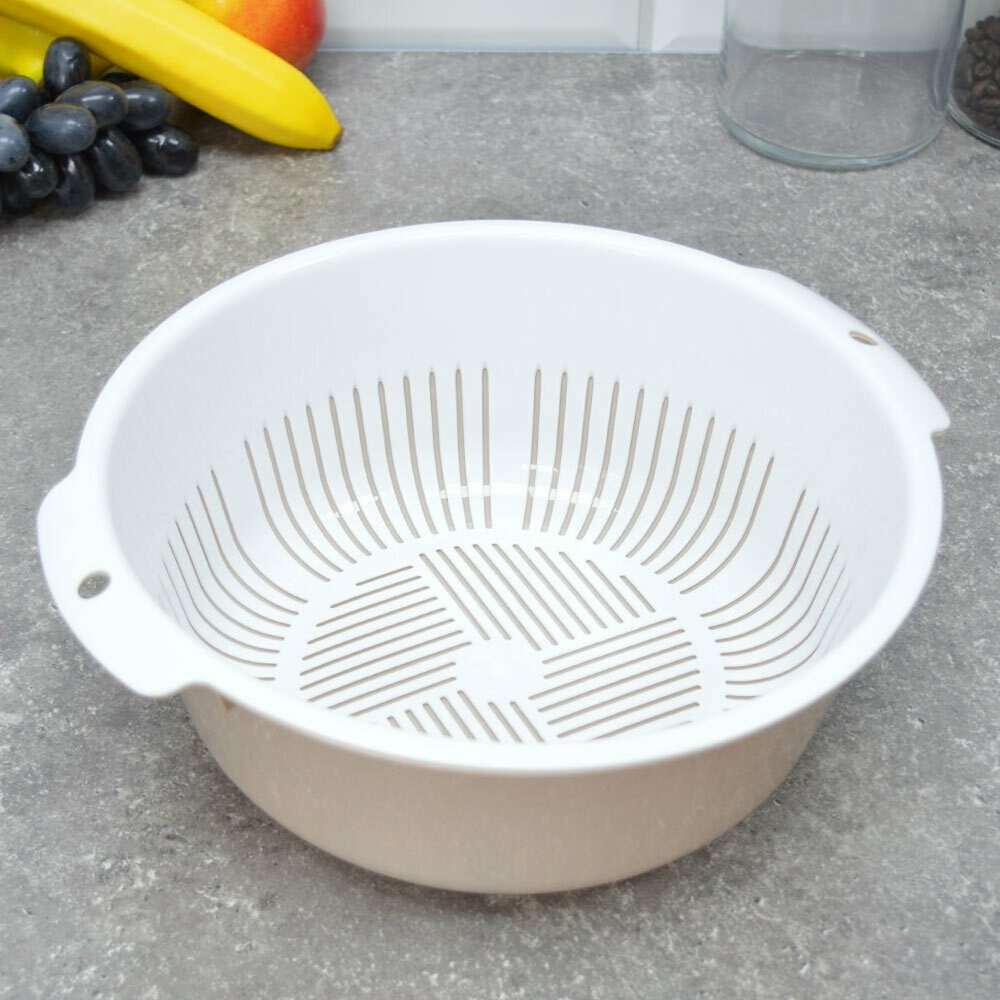 Миска-дуршлаг "Bergamo" (бежевый)