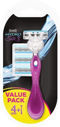 Wilkinson Sword станок women Hydro Silk-3 +4 кассеты