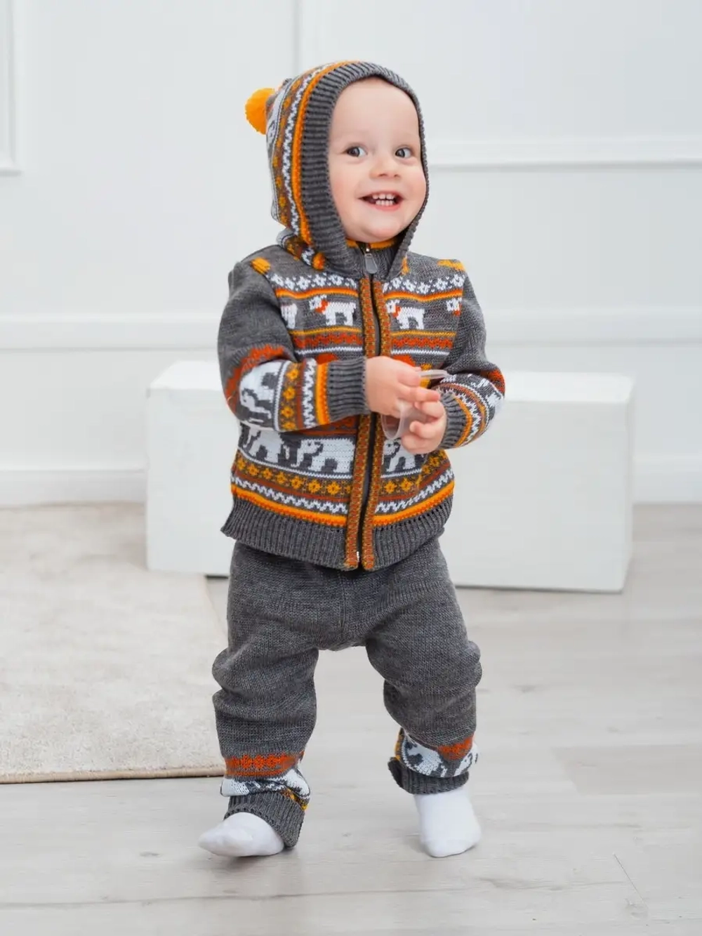 Костюм вязаный детский "Веселый зоопарк"