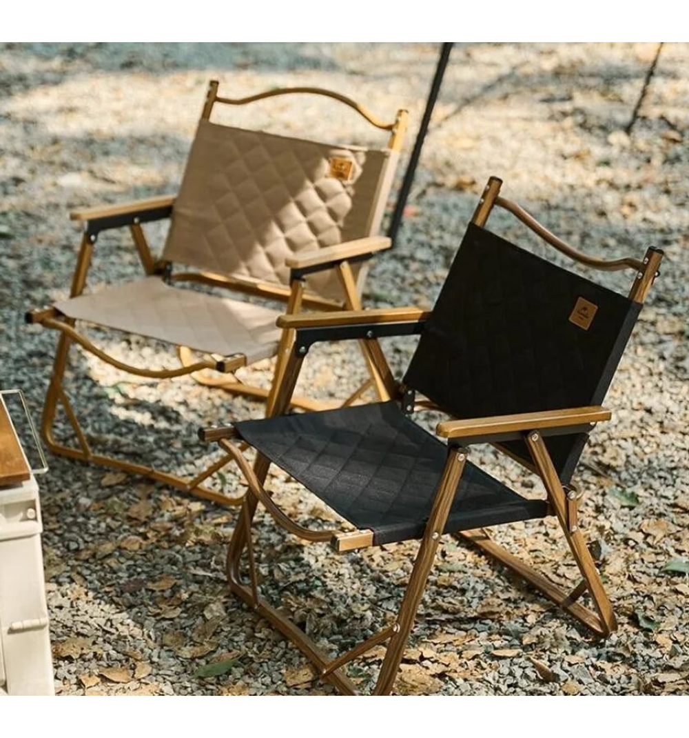 Кресло туристическое Naturehike MW02, черное, до 120 кг