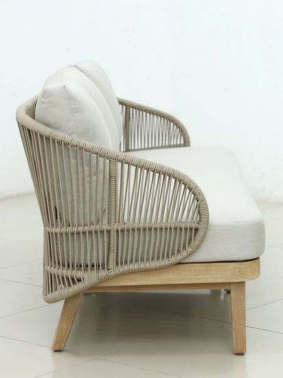 Диван плетеный трехместный Mali цвет натуральный