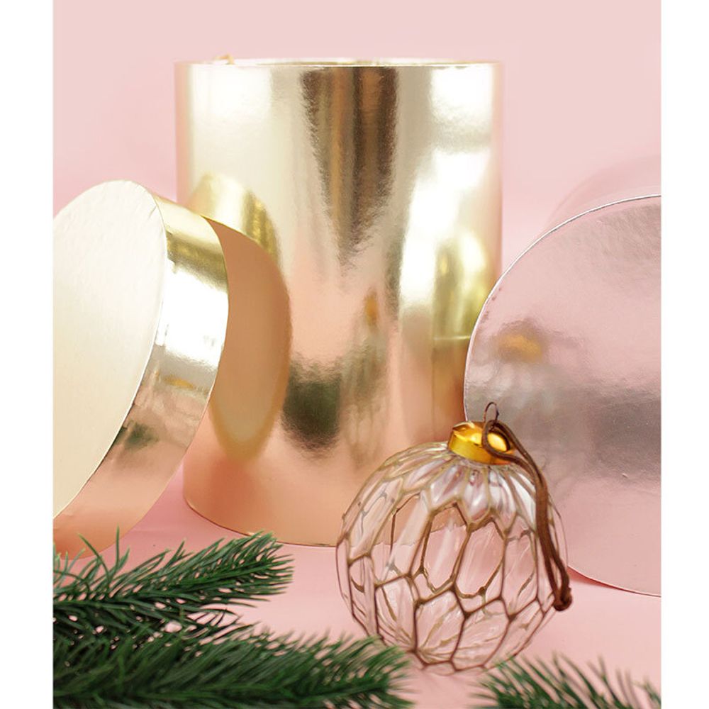 Коробка Шляпная Золото  Изображение5