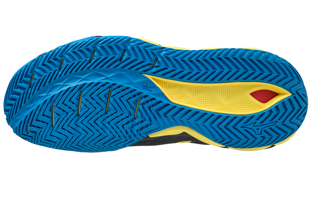 Мужские кроссовки теннисные Mizuno Wave Enforce Tour AC - jet blue/bolt/vulcan