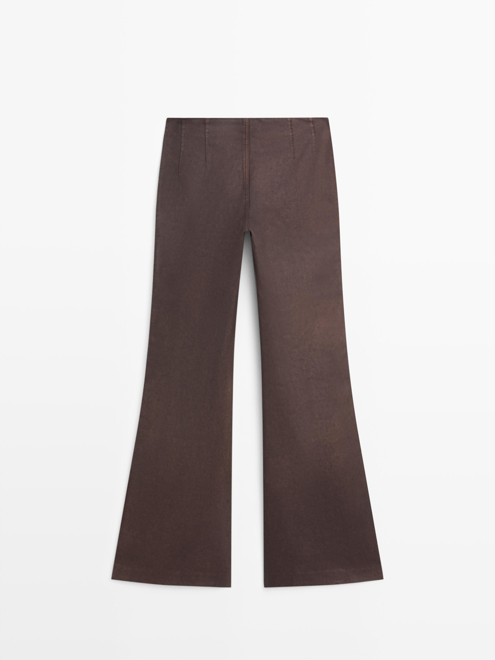 Massimo Dutti Расклешенные брюки, фиолетовый