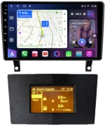 Магнитола для Opel Antara 2006-2015 (перенос БК вниз, черная) - FarCar 7282B монитор 9" QLED на Android 13, 8 ядер (TS18), CarPlay, 4G SIM-слот