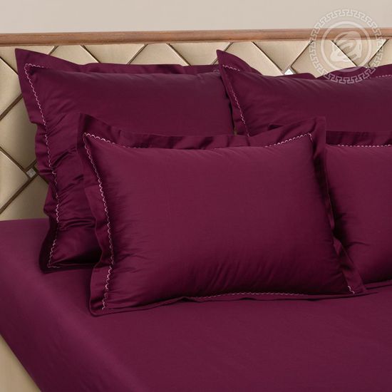 Евро комплект постельного белья Рубин Мако-сатин