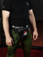 Защита паха мужская, бандаж черный Tomorrow Star с черной резинкой