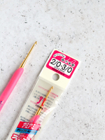 крючок для вязания 2 в 1 Raku-Raku Hamanaka