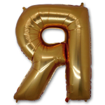 Шар фольгированный Буква R 101,6 см (Золотой)