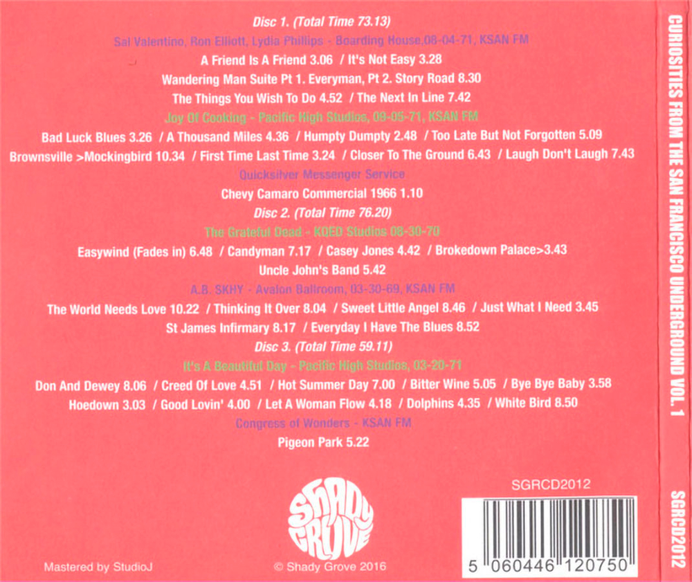 Сборник / Curiosities From The San Francisco Underground Volume One (3CD)