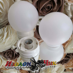 Светильник ШАР-ПЛАСТИК (МОЛОЧНЫЙ) диаметр 20 см.