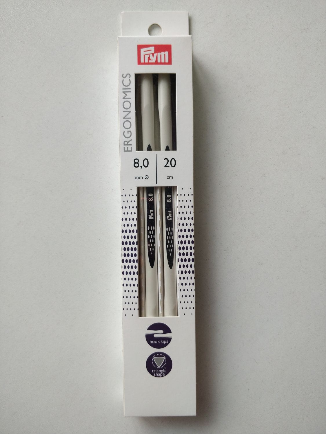 Prym чулочные спицы 20см эргономичные, размеры в ассортименте