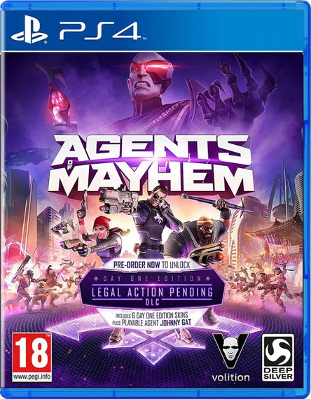 PS4 Agents of Mayhem Day One Edition (Новый, Русские субтитры, CUSA-03067)