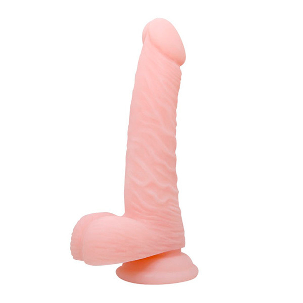 Телесный фаллоимитатор 18,8см с присоской Baile Super Dildo BW-008093N