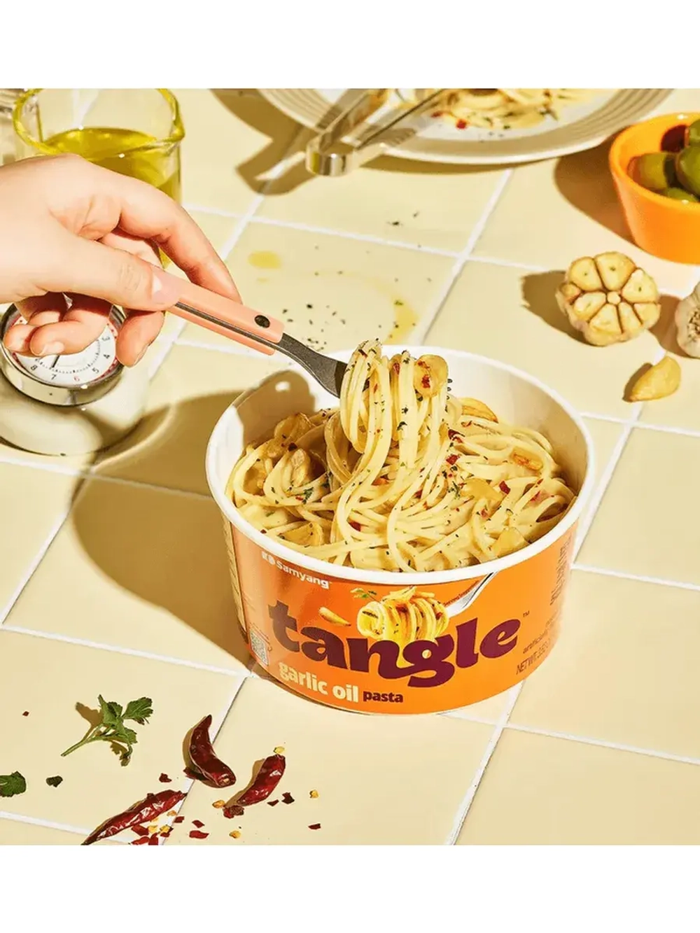 Паста в корейском стиле Tangle ассорти вкусов 4 шт