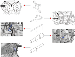 Фиксатор распредвала для установки фаз ГРМ (FORD) JTC