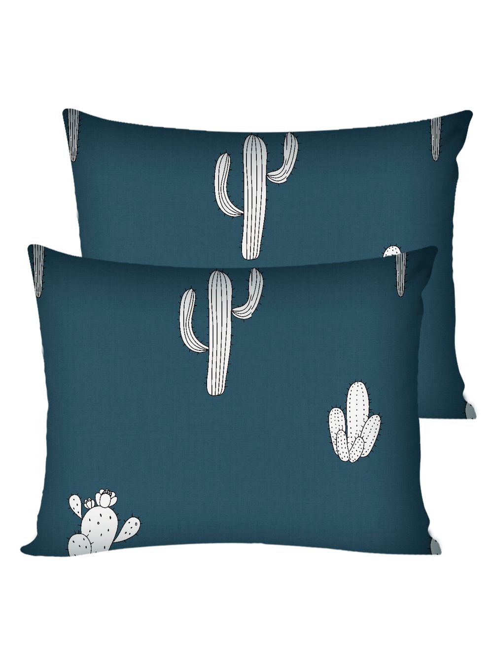 Постельное белье Полисатин Мечта "Кактус" евро Наволочка 50х70 см 2 шт Простынь на резинке 180x200 см Пододеяльник 200x215 см